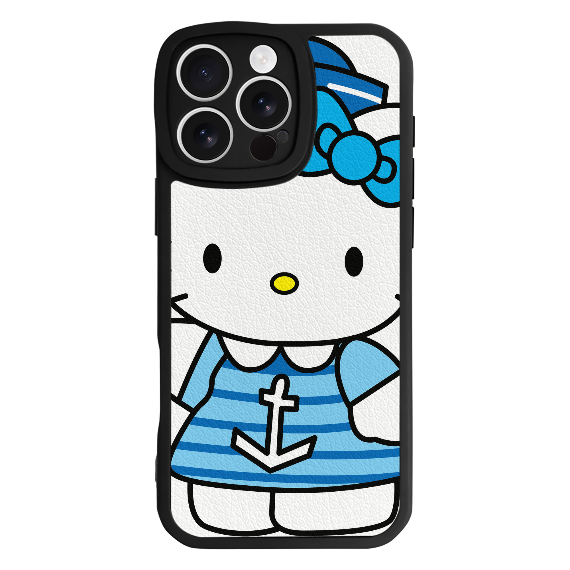 （画像用） Hello Kitty ハローキティ 【iPhone 16シリーズ対応】シリコンスマホケース（レザー調） 材質：シリコン